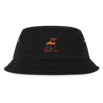 Der Stolz La Graciosa Flagge Design - Kinder Bucket Hat - Schwarz - Vorne