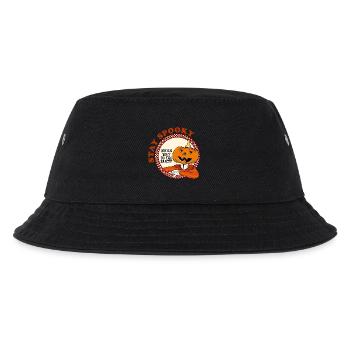 Halloween stay spooky pumpkin head vintage party - Kids’ Bucket Hat - black - Front