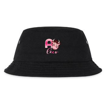ERSCHÖPFUNG STRESS KUH - Kinder Bucket Hat - Schwarz - Vorne