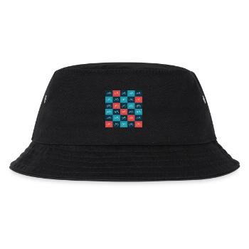 Lebendiges Fahrradmuster Kunstwerk - Kinder Bucket Hat - Schwarz - Vorne