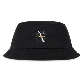 Himmlische Koi-Mandala - Kinder Bucket Hat - Schwarz - Vorne
