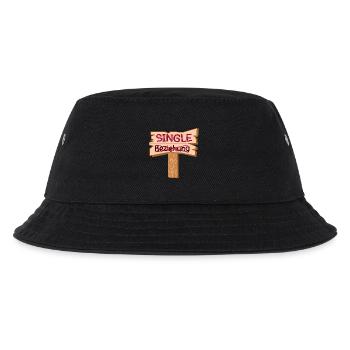 BEZIEHUNG SINGLE SPRÜCHE - Kinder Bucket Hat - Schwarz - Vorne