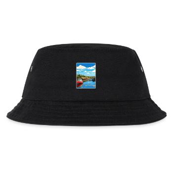 Bude Cornwall England Reiseposter Souvenir WPA - Kinder Bucket Hat - Schwarz - Vorne