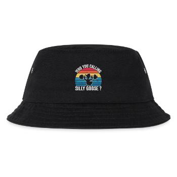 Wen du dumme Gans nennst | Lustiges Gym-Meme - Kinder Bucket Hat - Schwarz - Vorne