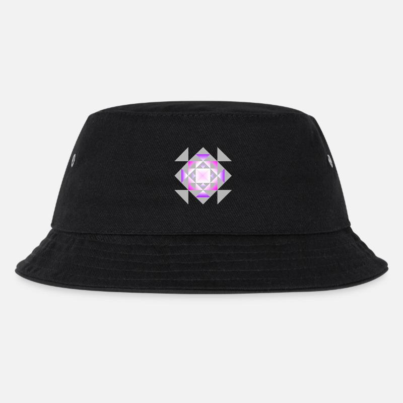 Ornament 2 - Kinder Bucket Hat - Schwarz