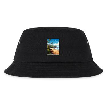 Malibu Californie Voyage Affiche Peinture Souvenir WPA - Bob Enfant - noir - Devant