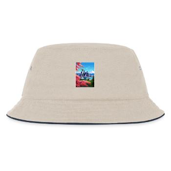 Seattle Washington DC Reiseposter Souvenir WPA - Kinder Bucket Hat - Natur/Navy - Vorne