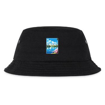 Orlando Beach Florida City Travel Poster Souvenir - Kids’ Bucket Hat - black - Front