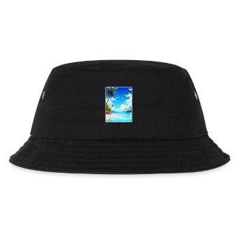 Maldives South Aisa Vintage Travel Poster Souvenir - Kids’ Bucket Hat - black - Front