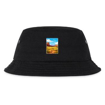 Big Bend Nationalpark Reiseposter Souvenir WPA - Kinder Bucket Hat - Schwarz - Vorne