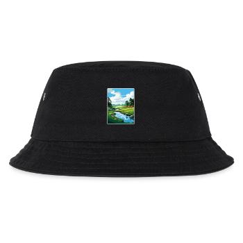 Augusta Golfplatz Vintage Reiseposter Souvenir - Kinder Bucket Hat - Schwarz - Vorne