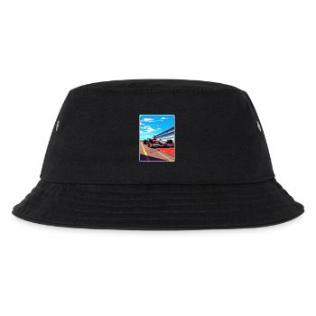 Silverstone Circuit Motorsport Rennen England Reisen - Kinder Bucket Hat - Schwarz - Vorne