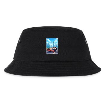 Shanghai Circuit Motorsport Race China Travel Card - Kinder Bucket Hat - Schwarz - Vorne