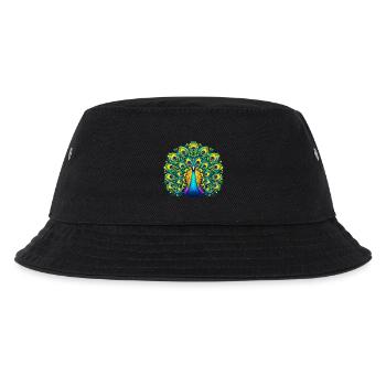 Peacock - Kids’ Bucket Hat - black - Front