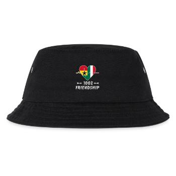 Ghana and Italy 100% friendship - Kids’ Bucket Hat - black - Front