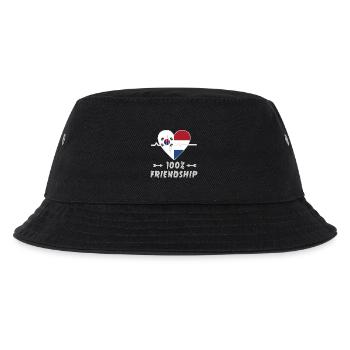 South Korea and Netherlands 100% friendship - Kids’ Bucket Hat - black - Front