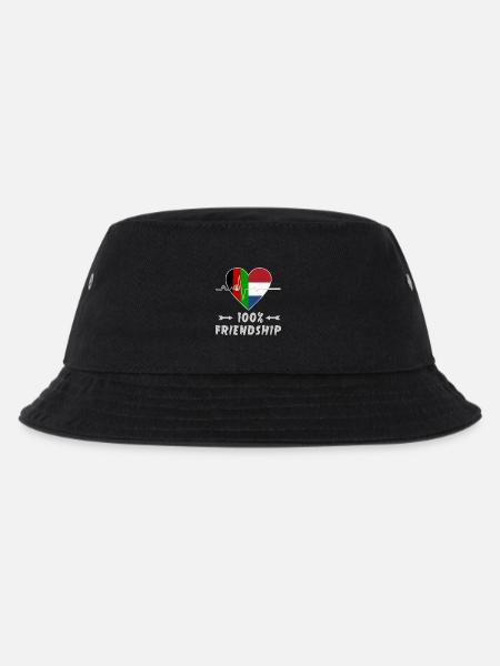 Afghanistan und Niederlande 100% Freundschaft - Kinder Bucket Hat - Schwarz