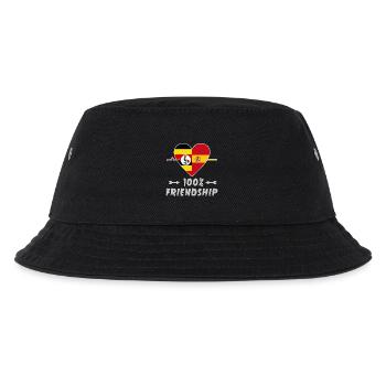 Uganda and Spain 100% friendship - Kids’ Bucket Hat - black - Front