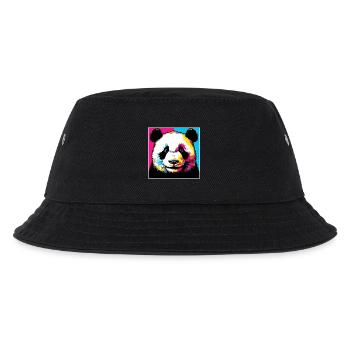 Panda - Kinder Bucket Hat - Schwarz - Vorne