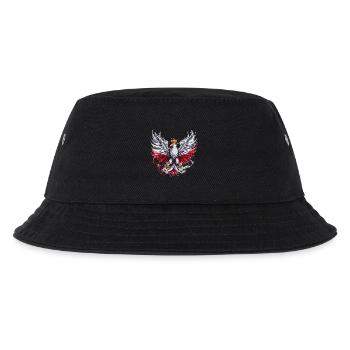 Pologne Polska Polonais Rouge Blanc Aigle Couronne Dorée - Bob Enfant - noir - Devant