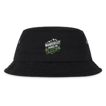 Fernweh bringt mir Glück - Kinder Bucket Hat - Schwarz - Vorne