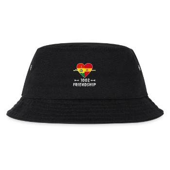 Bolivia and Spain 100% friendship - Kids’ Bucket Hat - black - Front