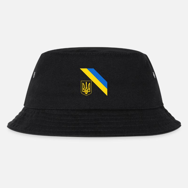 Ukrainisch - Kinder Bucket Hat - Schwarz