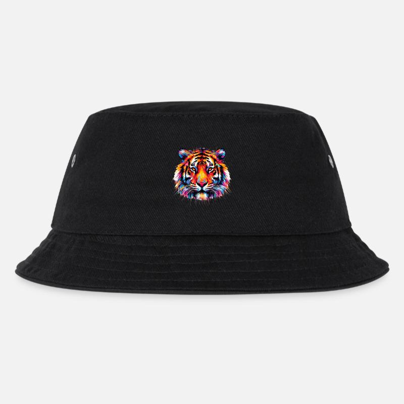 Tiger - Kinder Bucket Hat - Schwarz