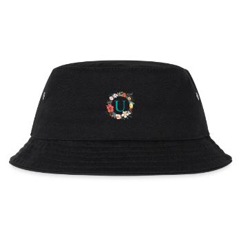 U Monogram, Couronne de fleurs, Personnalisable - Bob Enfant - noir - Devant