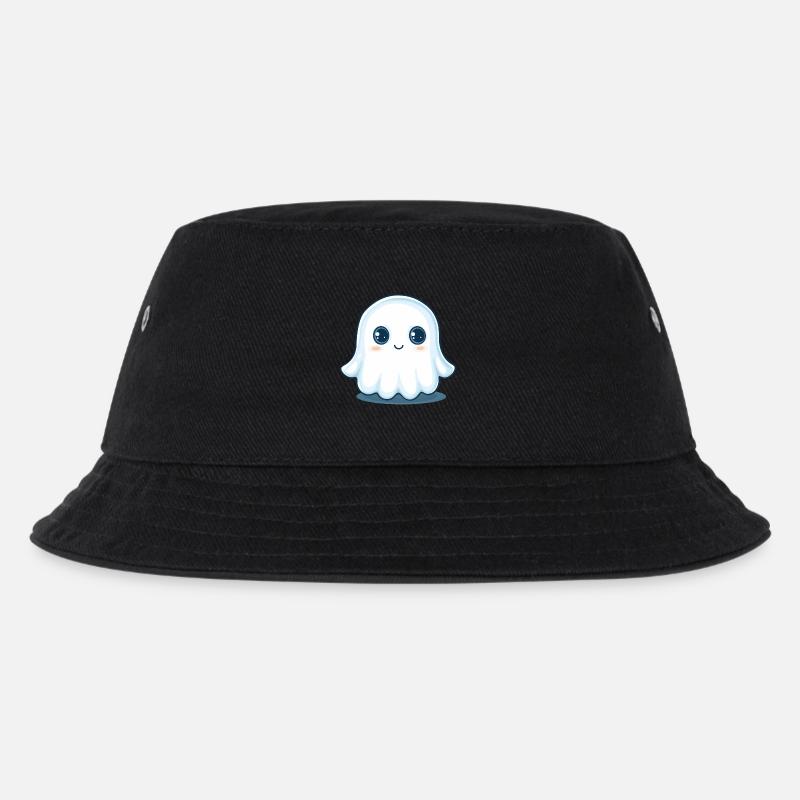 Cute Ghost - Kids’ Bucket Hat - black