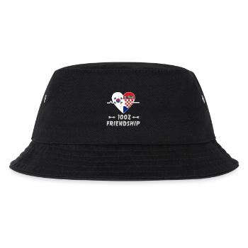 South Korea and Croatia 100% friendship - Kids’ Bucket Hat - black - Front