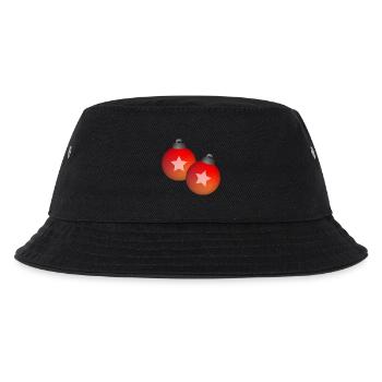 Weihnachten Kugeln Schmuck Winter Geschenk - Kinder Bucket Hat - Schwarz - Vorne