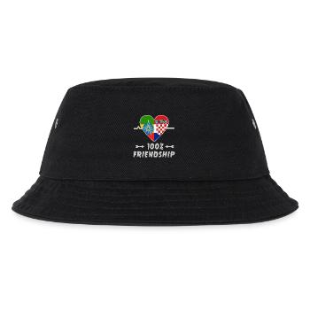 Ethiopia and Croatia 100% friendship - Kids’ Bucket Hat - black - Front