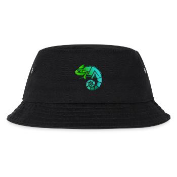 Chamäleon Illustration - Kinder Bucket Hat - Schwarz - Vorne