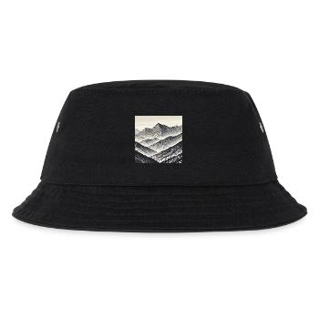Linienberge der Schatten - Kinder Bucket Hat - Schwarz - Vorne