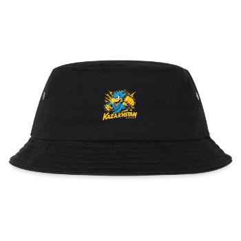 Kasachstan Adler Flagge Fahne Power cool Geschenk - Kinder Bucket Hat - Schwarz - Vorne
