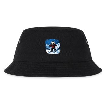 Skifahrer Dachs - Kinder Bucket Hat - Schwarz - Vorne