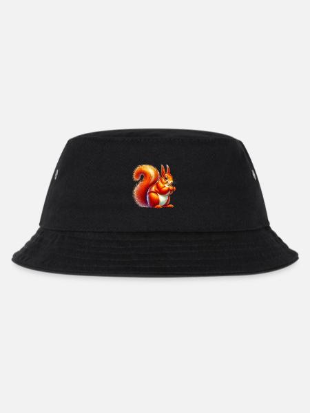 Eichhörnchen - Kinder Bucket Hat - Schwarz