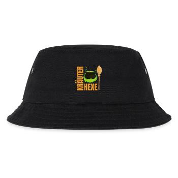 Kräuterhexe – Natur, Magie & Heilkräuter - Kinder Bucket Hat - Schwarz - Vorne