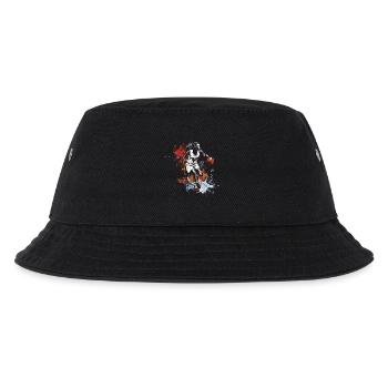 Weiblicher Basketballspieler Graffiti - Kinder Bucket Hat - Schwarz - Vorne