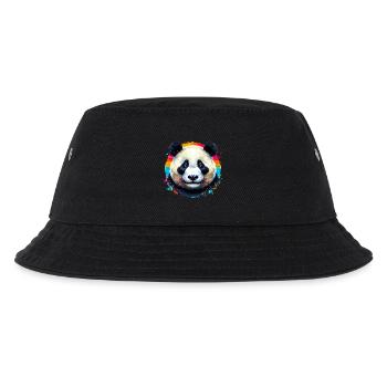 Panda - Kinder Bucket Hat - Schwarz - Vorne