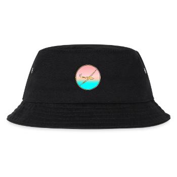 MEER SONNENUNTERGANG SEGELFLUGZEUG - Kinder Bucket Hat - Schwarz - Vorne