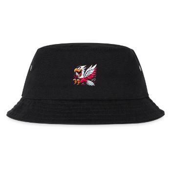 Polska Polen Adler Flagge Cartoon Geschenk - Kinder Bucket Hat - Schwarz - Vorne