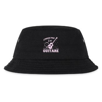 Ich kann keine Gitarre haben - Kinder Bucket Hat - Schwarz - Vorne