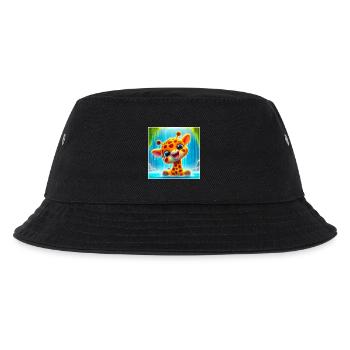 Giraffe - Kinder Bucket Hat - Schwarz - Vorne