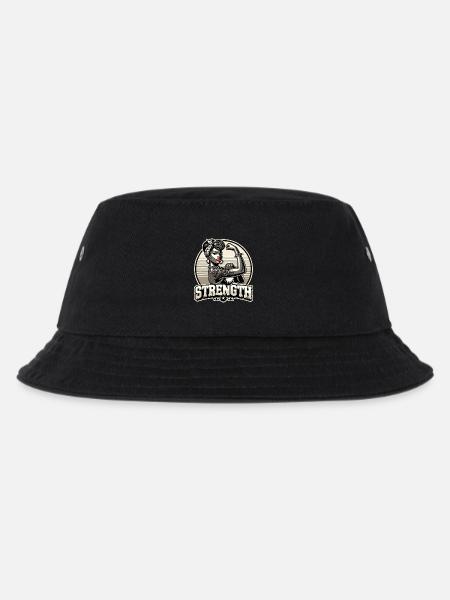 Stärke starke Frau Afroamerikanerin retro Geschenk - Kinder Bucket Hat - Schwarz