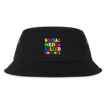 social media killed romance - Kids’ Bucket Hat - black - Front