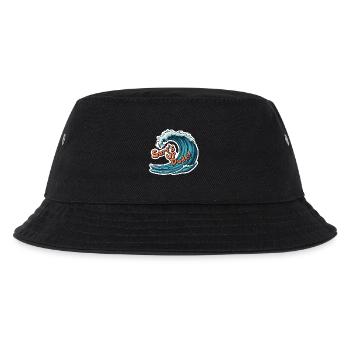 Surf’s Up, Dude! - Kinder Bucket Hat - Schwarz - Vorne