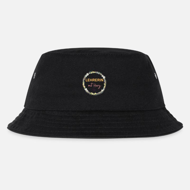 Teacher with heart! Customizable design - Kids’ Bucket Hat - black