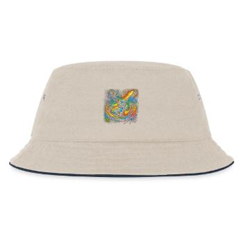 Colorful Guitar Expression - Kids’ Bucket Hat - ecru/navy - Front